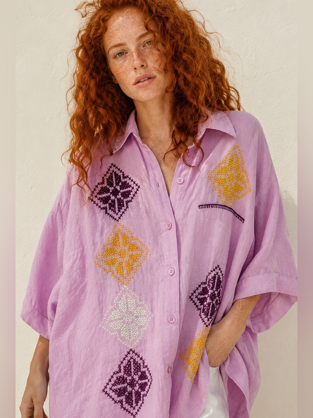 SANDRO linen blouse